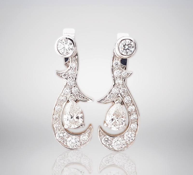 Náušnice Diamond drops Diamanty